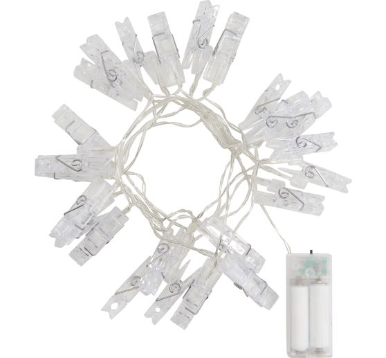 LED světeln&eacute; řetězy s 24 klipy