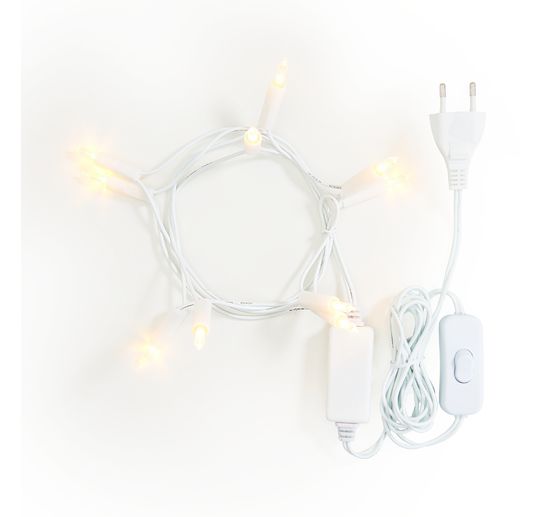 Konstsmide LED mini světelný řetěz s vypínačem, 10 teplých bílých diod