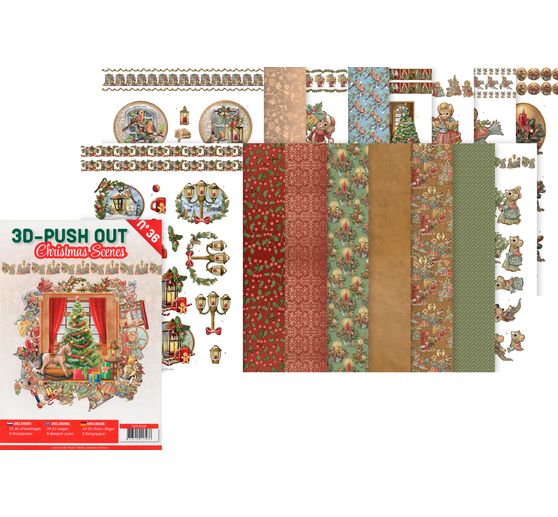 3D punched sheet book "Christmas Scenes"