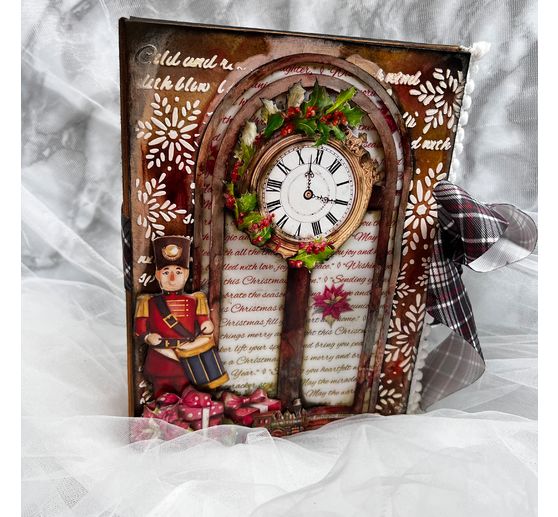 Šablona "Elegance modré - Zimní báseň