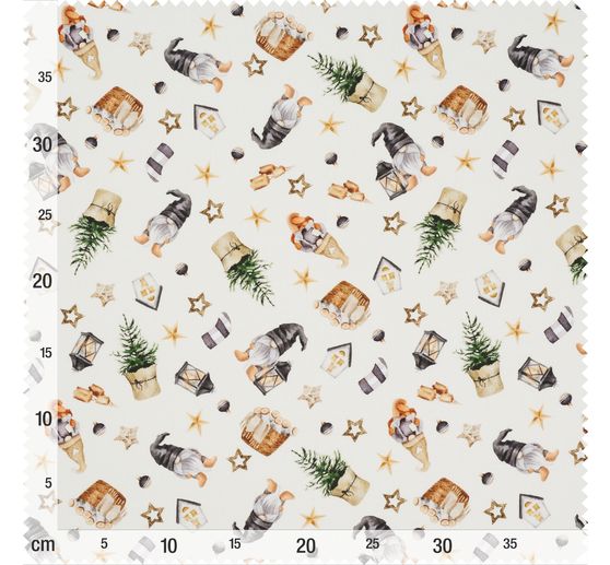 Cotton fabric "Gnome world"