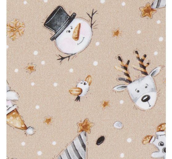 Bavlněná látka "Vánoční motivy"