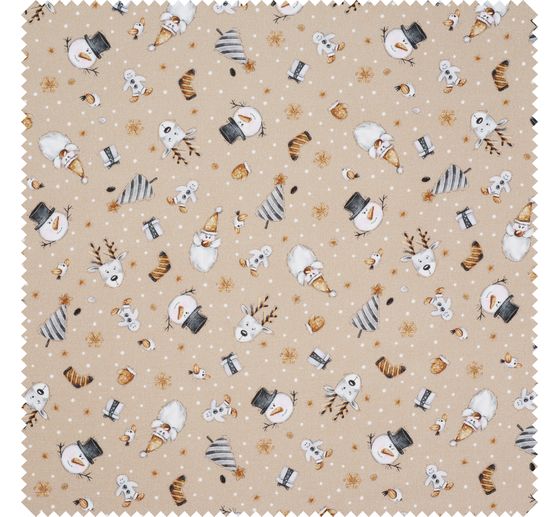 Bavlněná látka "Vánoční motivy"