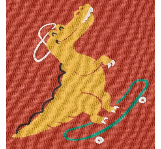 Sweat fabric "Dinos and Crocodile"