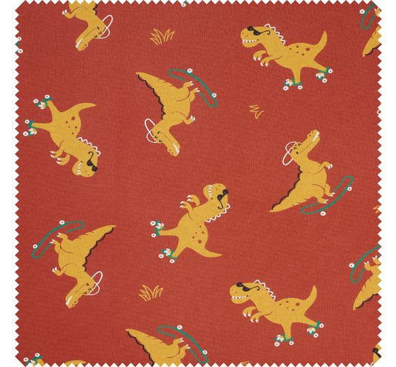 Sweat fabric "Dinos and Crocodile"