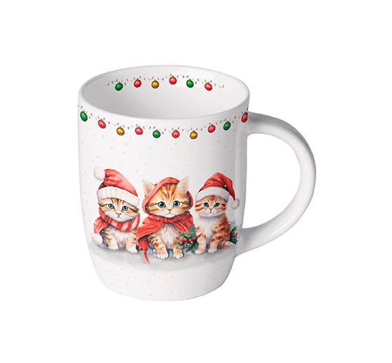 Napkin "Funny Christmas kittens"