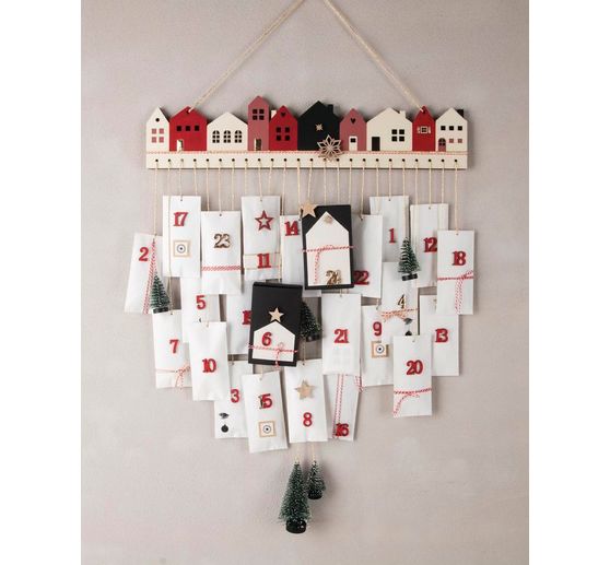 Advent calendar board "House fronts"