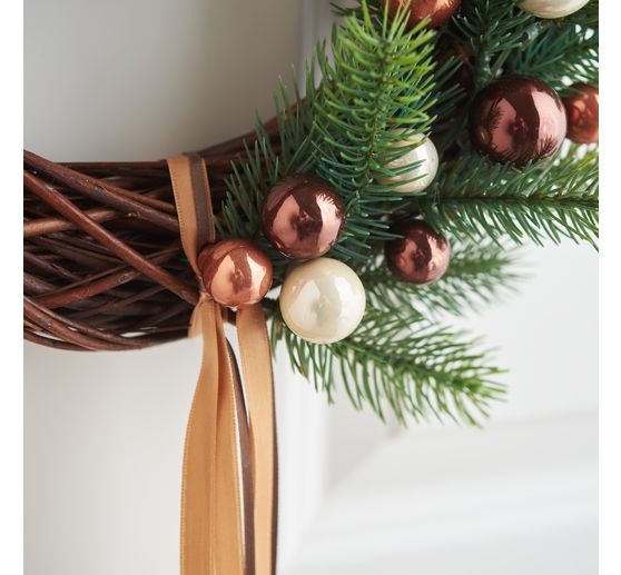 Christmas balls made of glass on wire, 36 pieces, Ø 20 / 25 / 30 mm