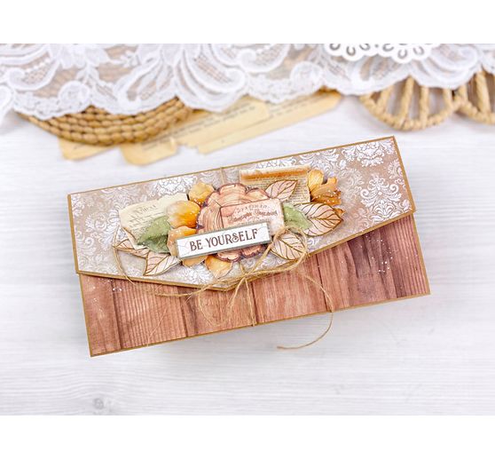 Scrapbook block "Golden Harmony"