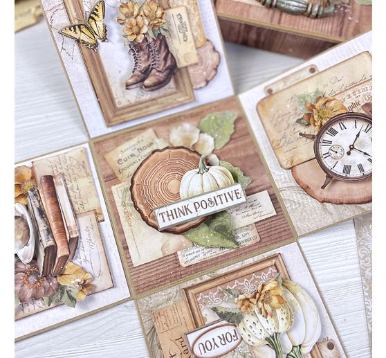 Scrapbook block "Golden Harmony"