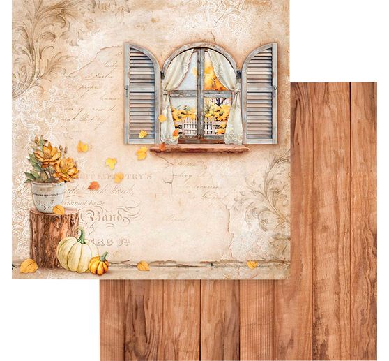 Scrapbook block "Golden Harmony"