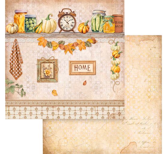 Scrapbook block "Golden Harmony"