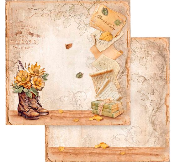 Scrapbook block "Golden Harmony"