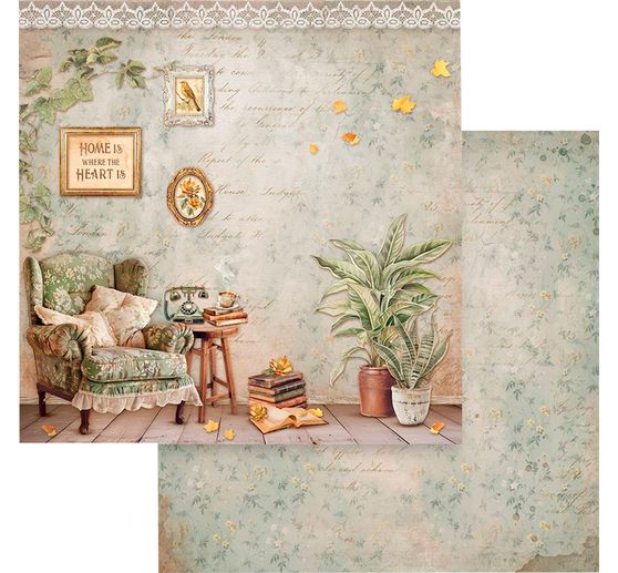 Scrapbook block "Golden Harmony"