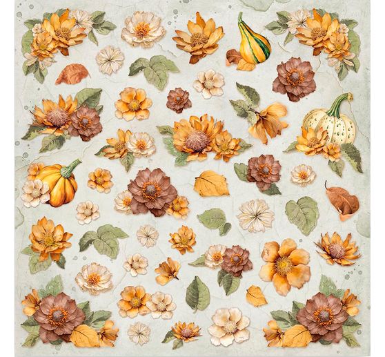 Scrapbook block "Golden Harmony"