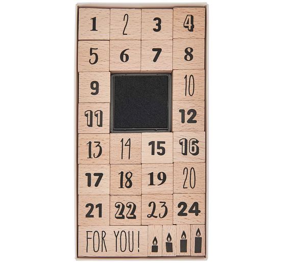 Sada razítek XL "Adventní čísla"