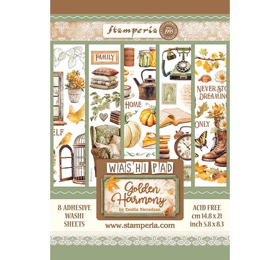 Washi Pad "Golden Harmony"