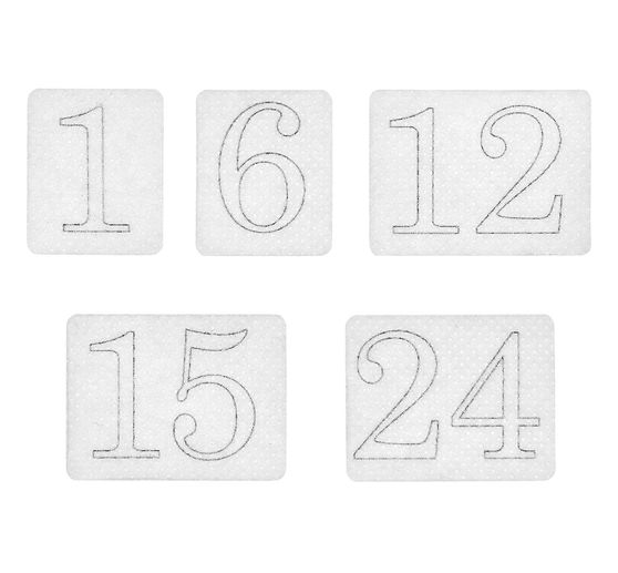 Rico Design Stick & Stitch pack "Adventní čísla"