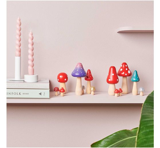 Dřevěné muchomůrky