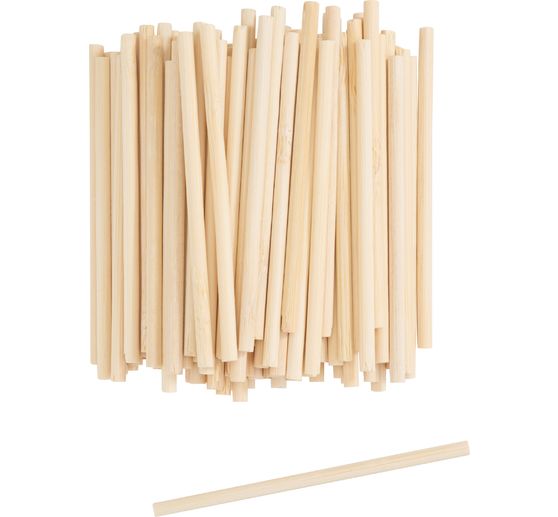 VBS Bambusové kulaté tyčinky, 100 kusů