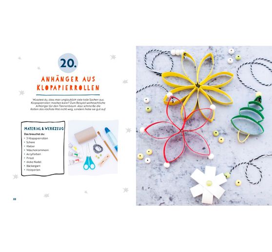 Book "24 x Basteln mit Kindern - Weihnachtliche Projekte für Kindergarten und Vorschule"