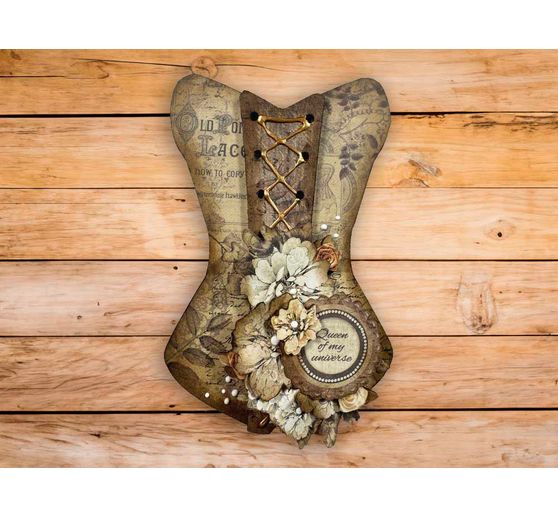 Motif straw silk "Old Lace"