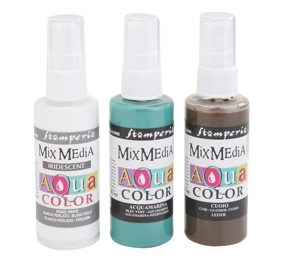 Stamperia Aquacolor "Create Happiness", sada 3 ks