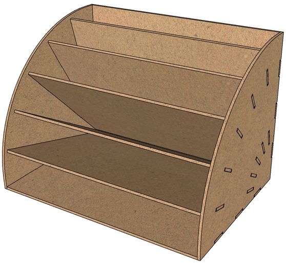 Flexio "Fan folder box DIN A4"