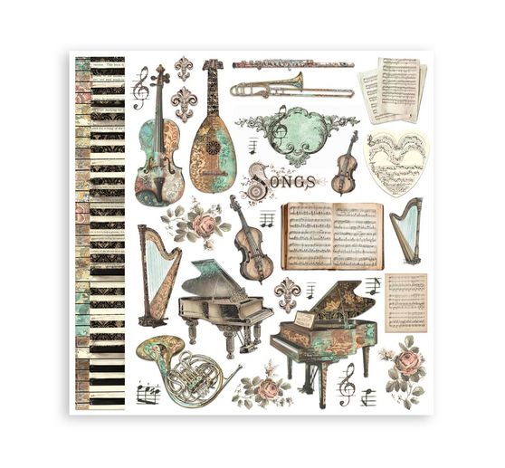 Scrapbooking Pad "Music"