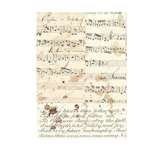 Slámová hedvábí s motivem "Hudba"