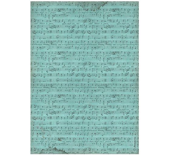 Motif straw silk "Music - Background Score"