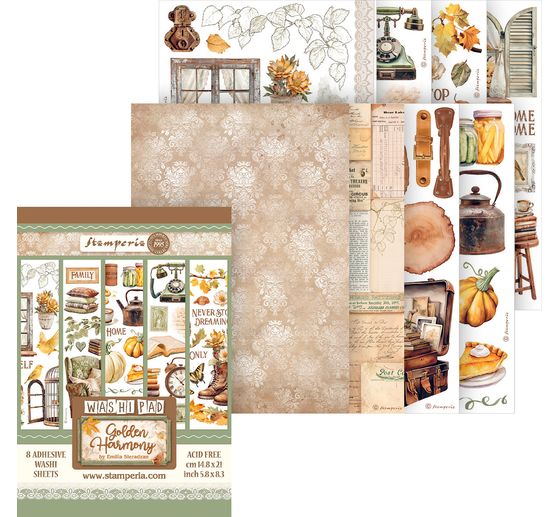 Washi Pad "Golden Harmony"