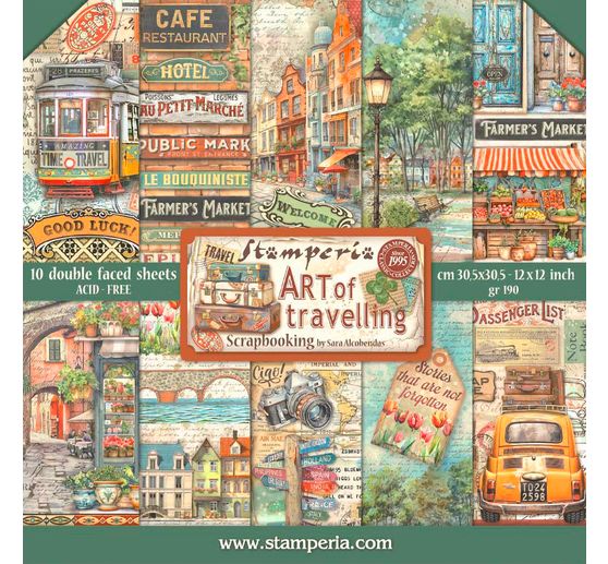 Scrapbook block "Art of Travelling"