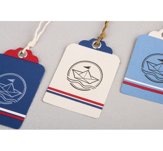 BUTTERER Stamp "Origami boat"