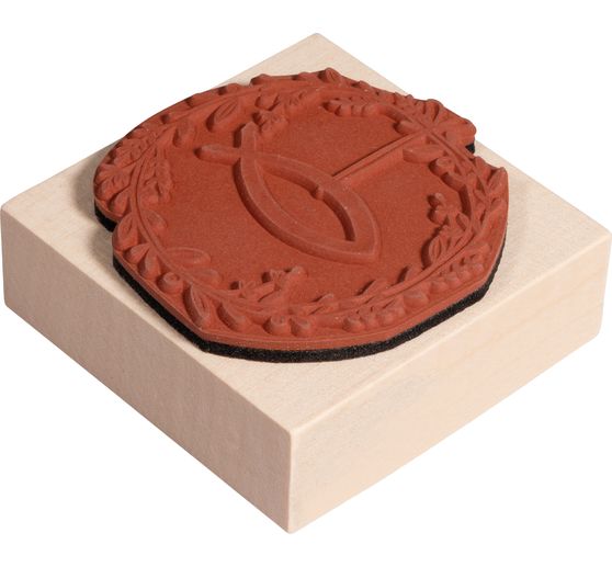 BUTTERER Stamp "Festive wreath with fish"