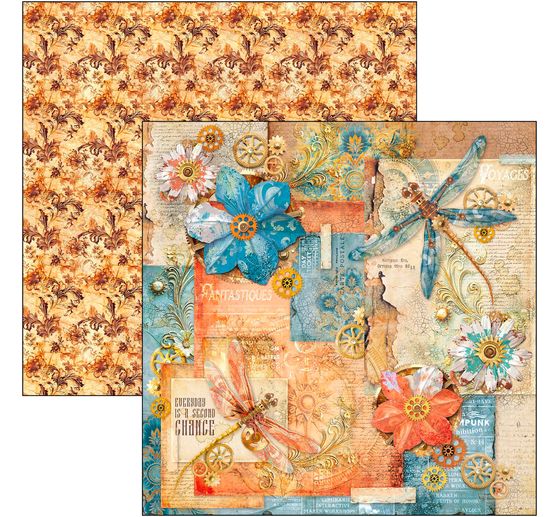 Scrapbook paper "Esprit de Voyage"
