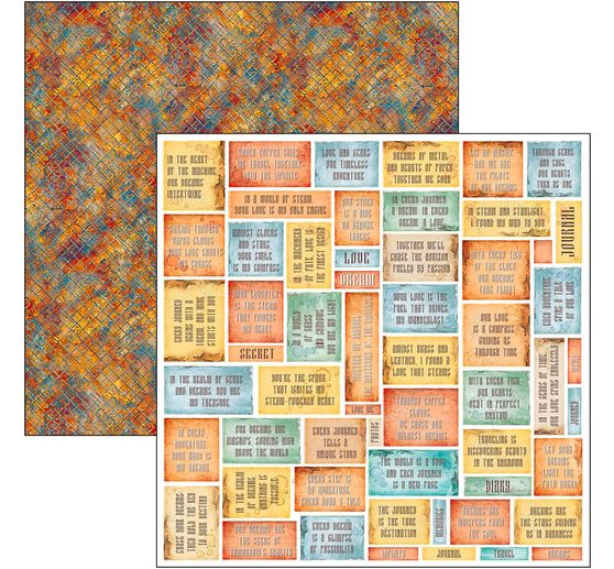 Scrapbook paper "Esprit de Voyage"