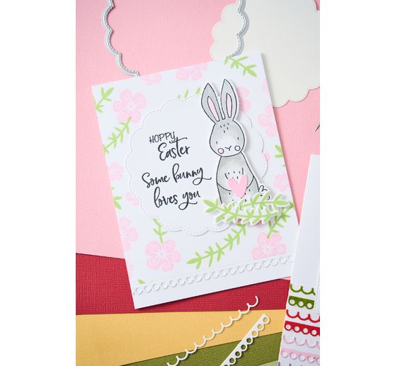 Sizzix Clear Stamps Set by Catherine Pooler "Bunny Bits & Blooms"