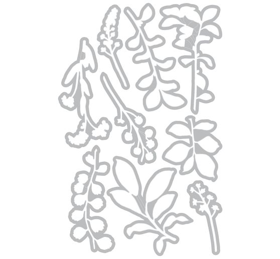 Výseková šablona Sizzix Framelits 49 and Market "Fine Stems 02"