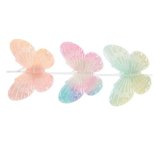 itoshii Bead set "Butterflies", Rainbow pearl mix