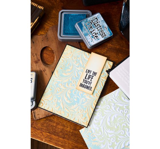 Víceúrovňová embosovací šablona Sizzix "Vault Flourish by Tim Holtz"