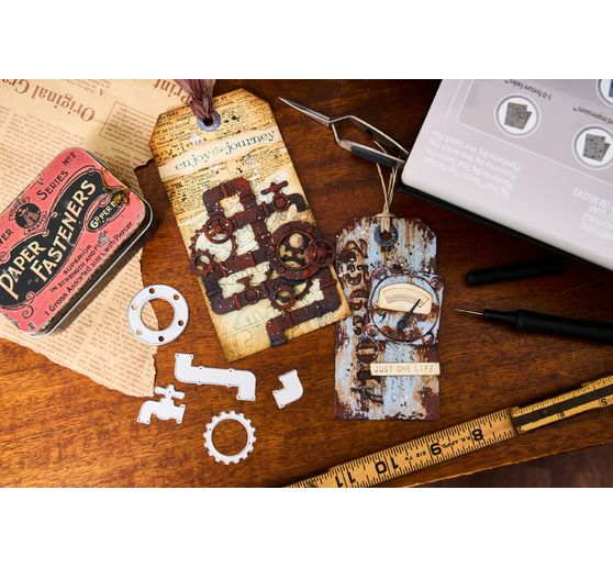 Výseková šablona Sizzix Thinlits "Vault Industrial by Tim Holtz"