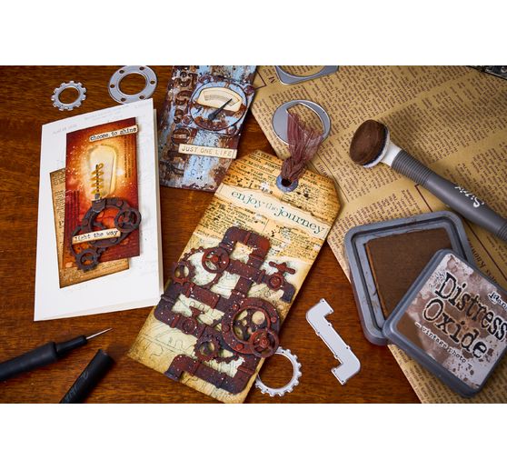 Výseková šablona Sizzix Thinlits "Vault Industrial by Tim Holtz"