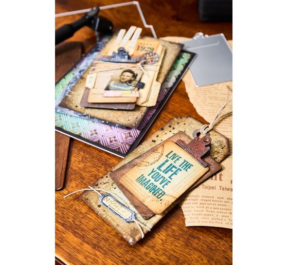 Sizzix Thinlits Punching template "Vault Noteworthy by Tim Holtz"