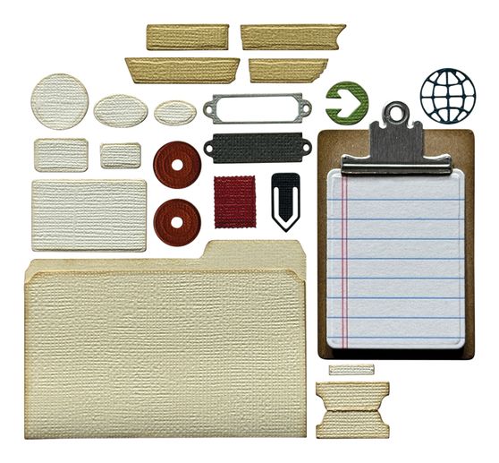 Sizzix Thinlits Punching template "Vault Noteworthy by Tim Holtz"