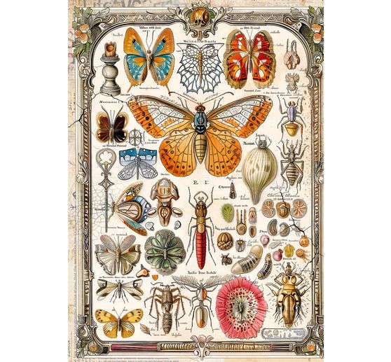 Slámová hedvábí s motivem "Krásy přírody"