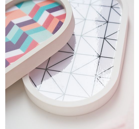 Silicone casting mould "Coaster oval"