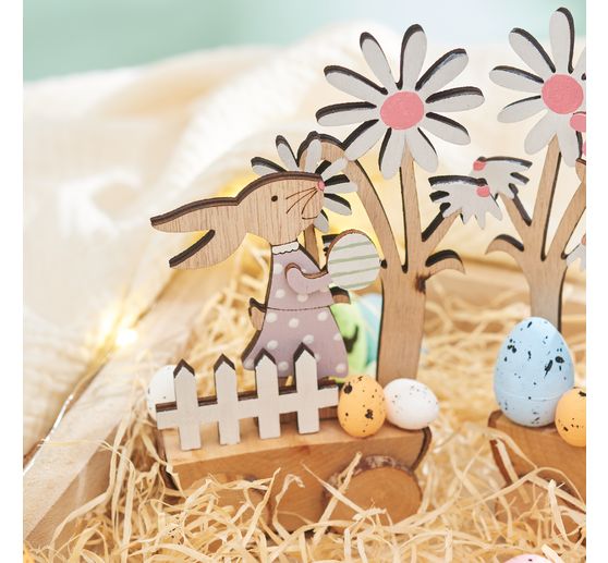 VBS Wooden building kit "Racing Easter bunnies"