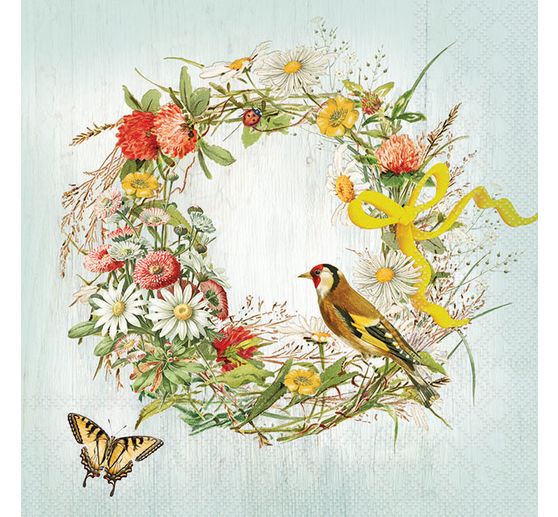 Napkin "Wildflower wreath"
