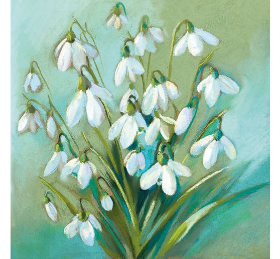 Napkin "Delicate snowdrops"